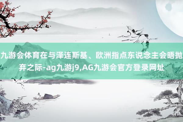 九游会体育在与泽连斯基、欧洲指点东说念主会晤抛弃之际-ag九游j9,AG九游会官方登录网址