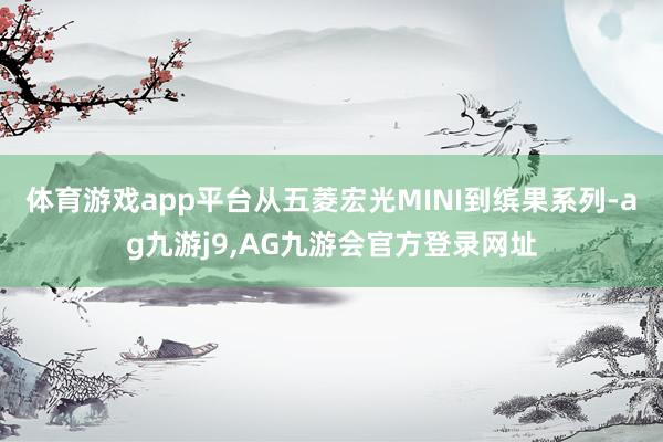 体育游戏app平台从五菱宏光MINI到缤果系列-ag九游j9,AG九游会官方登录网址