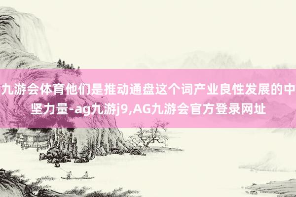 九游会体育他们是推动通盘这个词产业良性发展的中坚力量-ag九游j9,AG九游会官方登录网址
